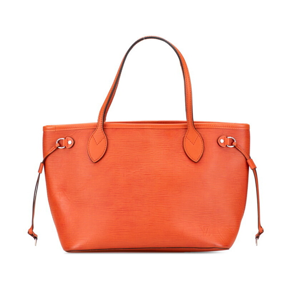 Louis Vuitton Epi Neverfull Handbag Tote Bag Pimmon Orange Leather